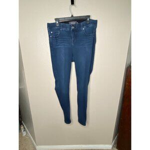 Torrid Womens Bombshell Skinny Jeans Size 14 Dark Wash Premium‎ Denim Stretch